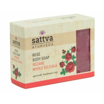 Ajurvédikus kézműves szappan - Rózsa 125g - Sattva Ayurveda